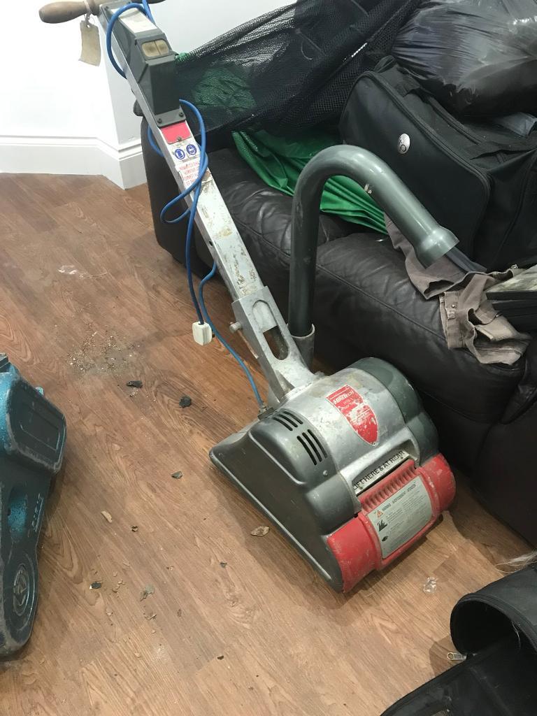 Floor sanders. Kunzle & Tasin Sirio drum sander & HT8 drum sander in