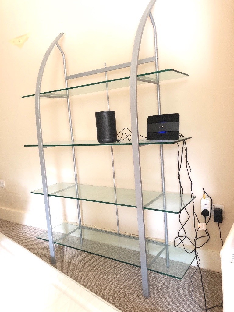 Large Glass and metal shelving unit/ storage in Stirling Gumtree