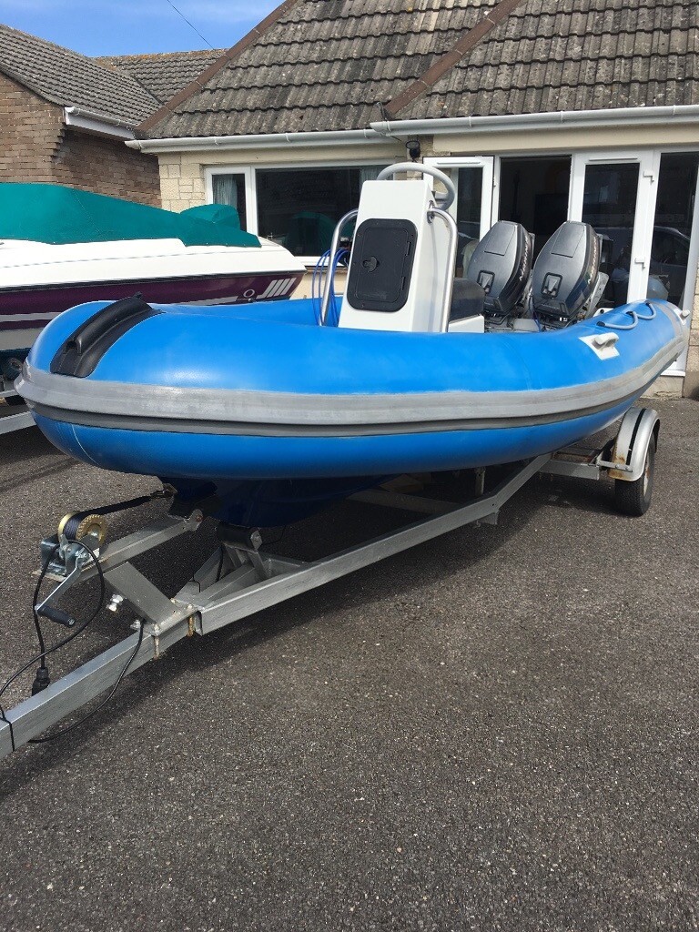 Rib boat 5.2m with twin 40’s in Weymouth, Dorset Gumtree