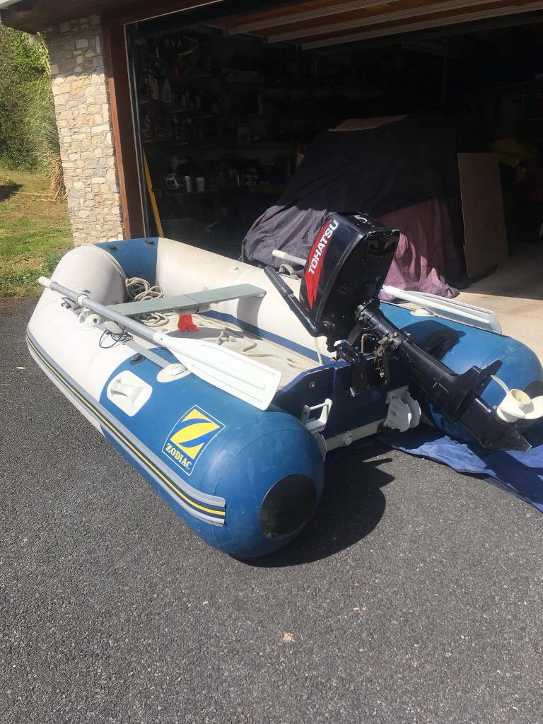 Zodiac 2.4m inflatable Dinghy with outboard. in Sidmouth, Devon Gumtree