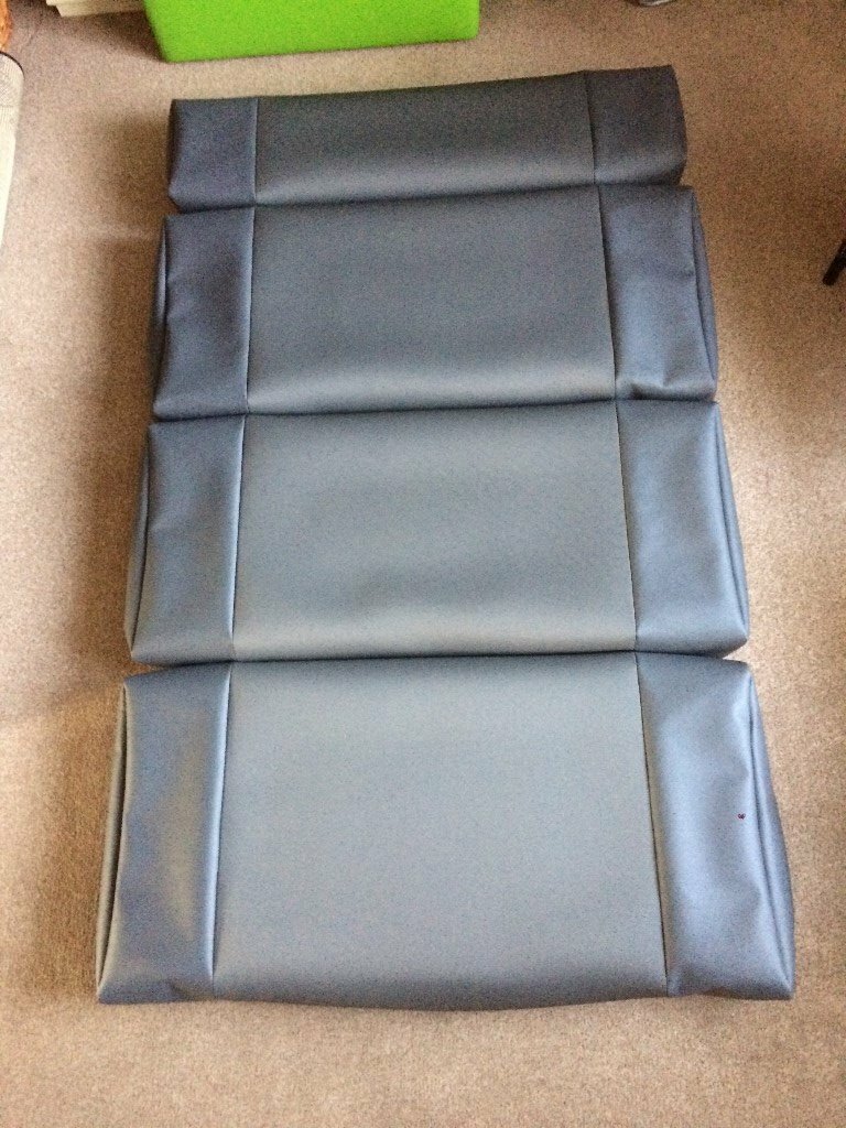 NEW 3/4 rock and roll bed cushions staple on covers only 115cm grey