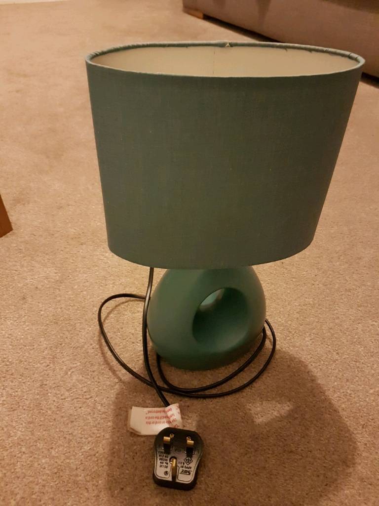 Teal bedside/desk lamp in St Mellons, Cardiff Gumtree