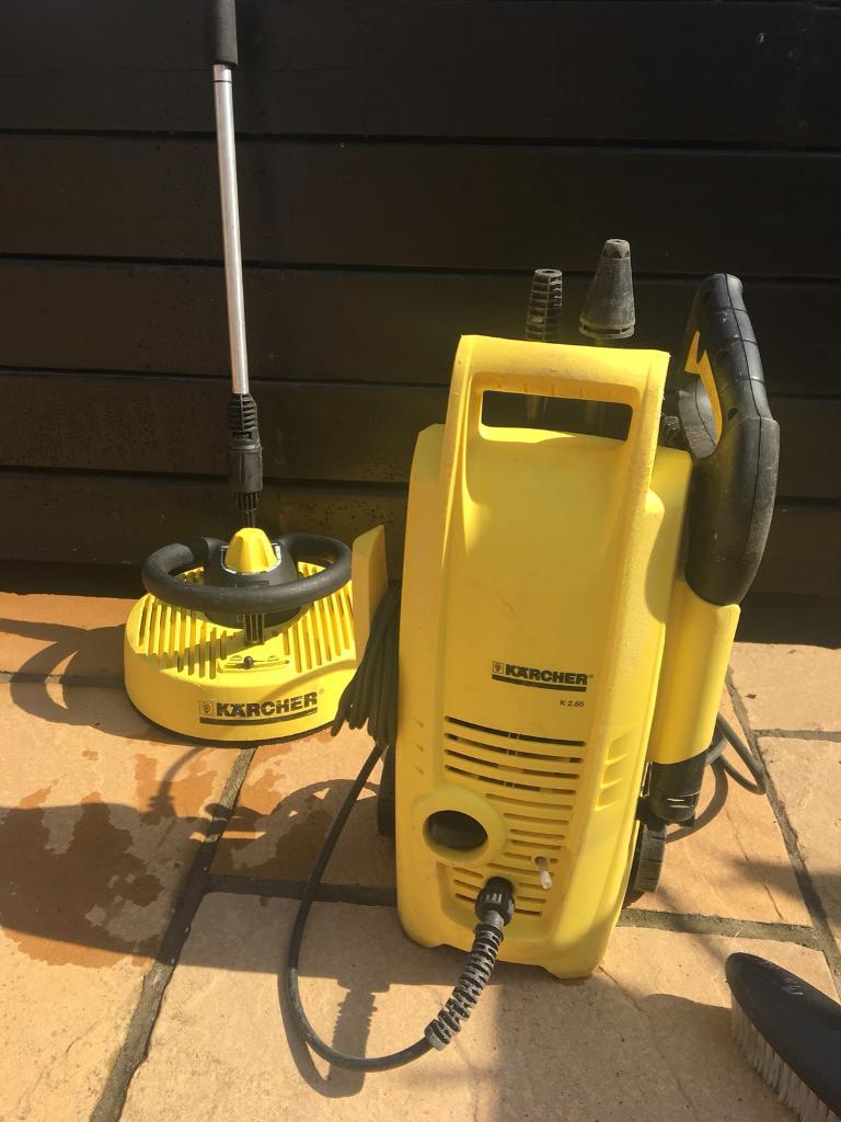 Karcher pressure washer, patio cleaner & brush in Caerleon, Newport