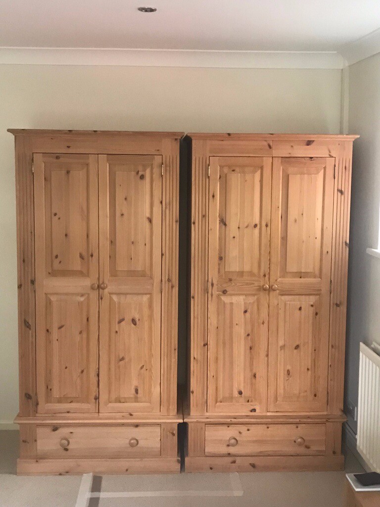 Solid Pine Wardrobes, A pair or to be sold individually? Hand made and