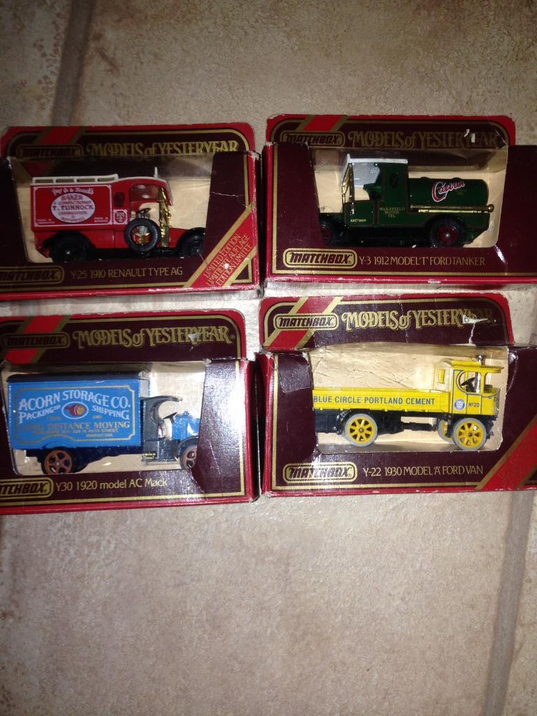 4 x matchbox models of yesterday diecast cars in Aberdeen Gumtree