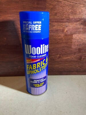 Vintage Woolite Foam Cleaner Fabric & Upholstery Fibrapure Odor Eliminator 14 oz
