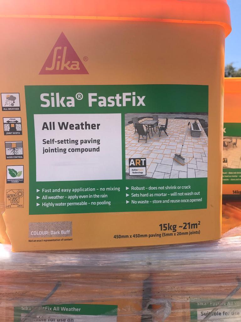 Sika FastFix All Weather Paving Joint Compound Grey And Buff in