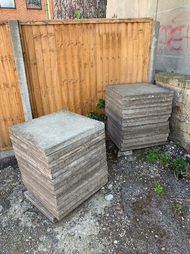 FREE 26 Concrete Paving Slabs 60cm x 60cm FREE in Canterbury, Kent
