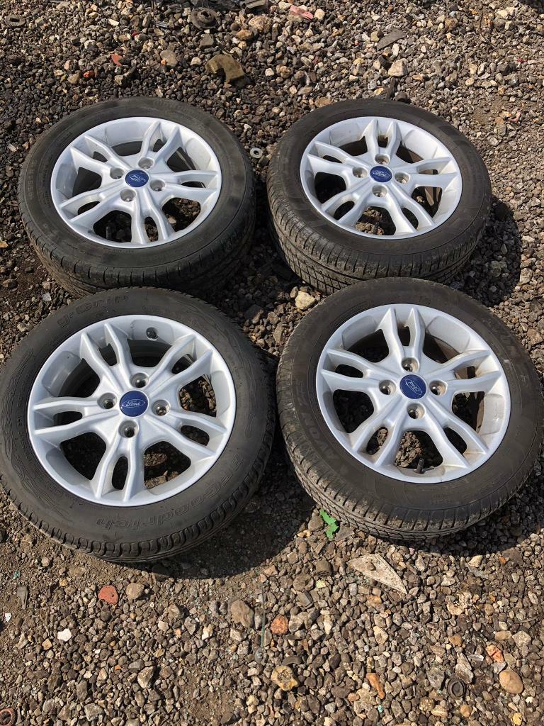 Set of 4 15” Ford Fiesta alloy wheels with tyres in Mildenhall, Suffolk Gumtree
