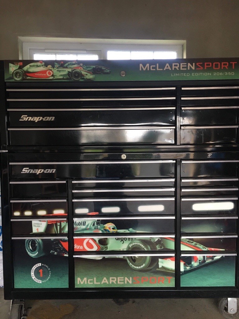 Snap on mclarens Lewis Hamilton tool box in Cookstown, County Tyrone