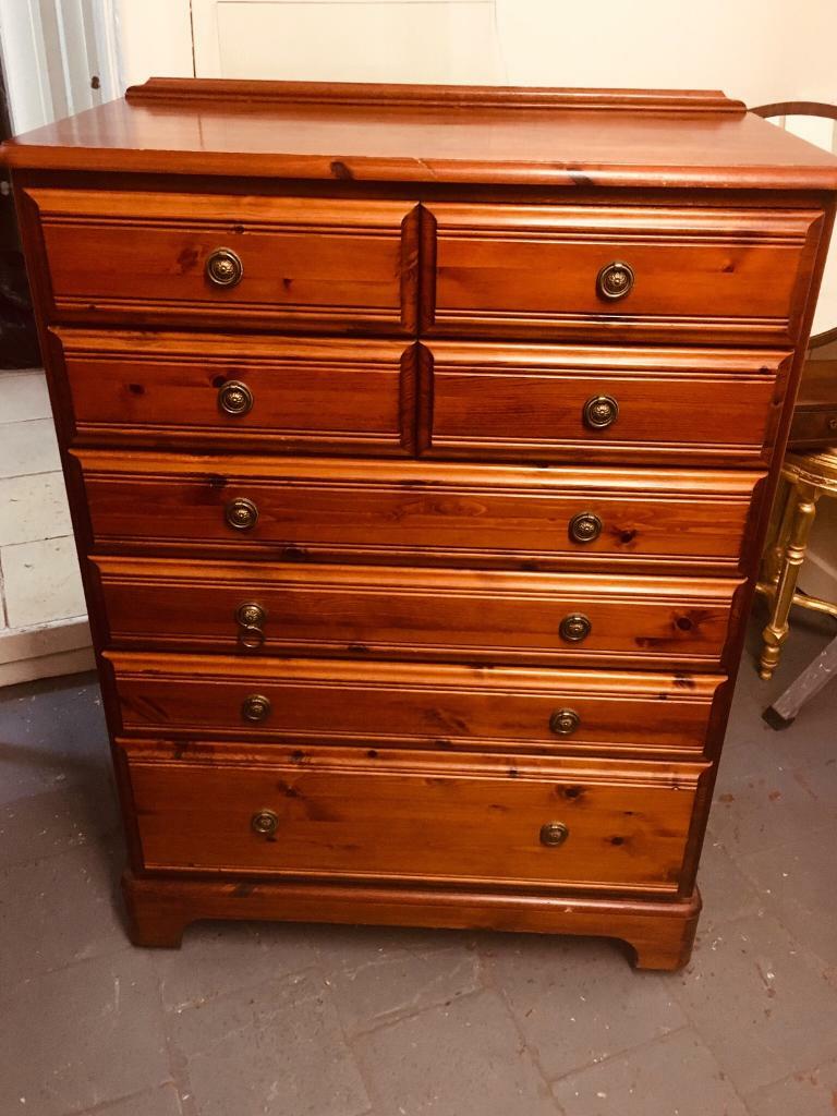 Beautiful vintage pine chest of drawers by Ducal London in Southport