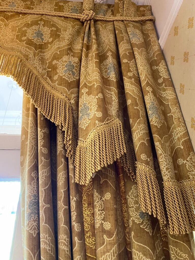 Curtains Zoffany Velvet Gold Bullion Fringe in Greenisland, County