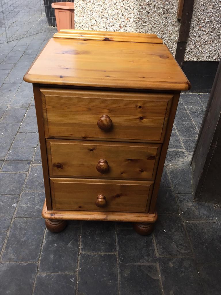 PINE BEDSIDE TABLE in Tadworth, Surrey Gumtree
