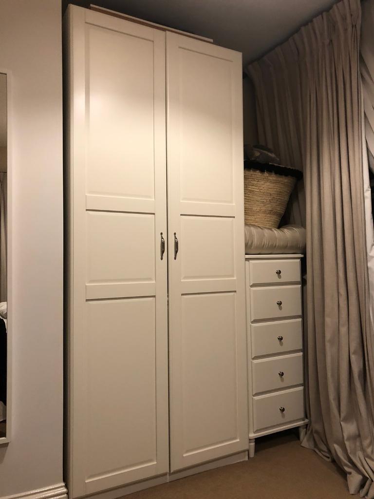 IKEA PAX wardrobe with Tyssedal doors - excellent ...