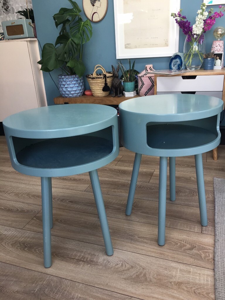 Habitat Bumble Side Tables x 2 blue in Orpington, London Gumtree