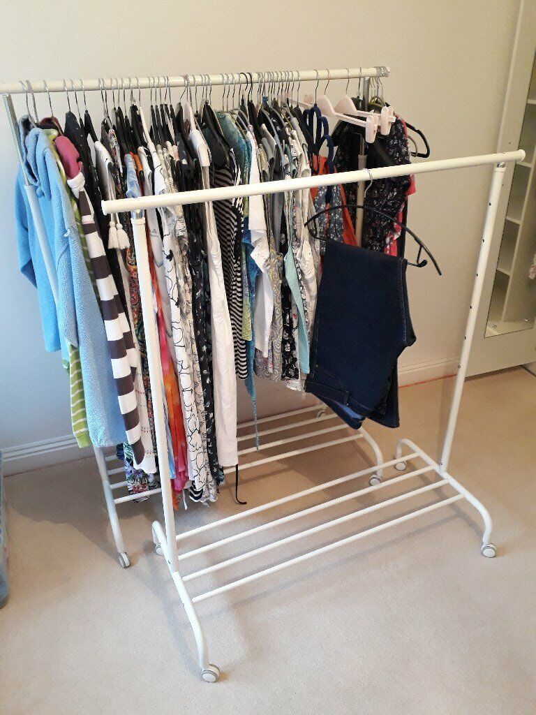  IKEA  RIGGA  adjustable clothes hanging rails in Colyton 