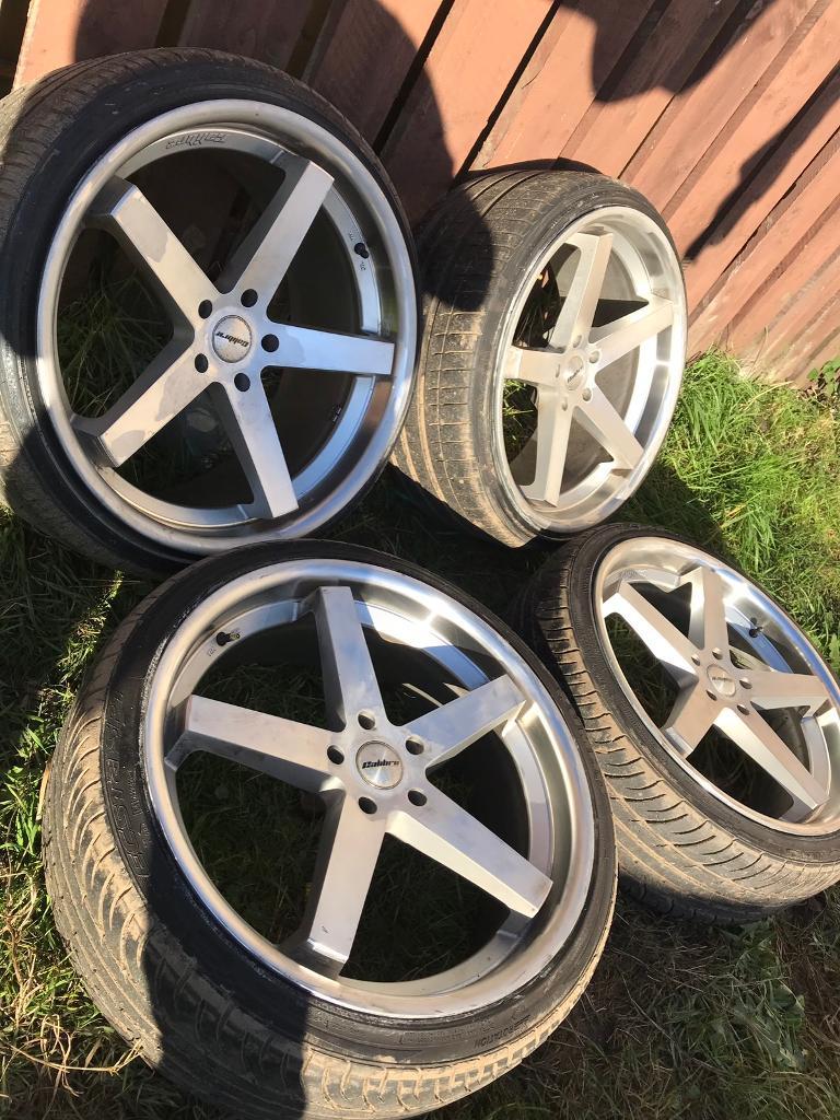20 inch calibre alloy wheels 5x112 swap for 18s or 19s in Hull, East