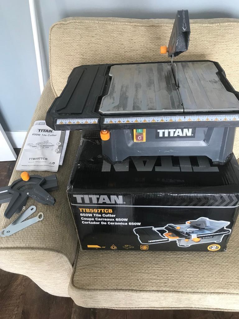 Titan tile cutter, nearly new in Plymouth, Devon Gumtree