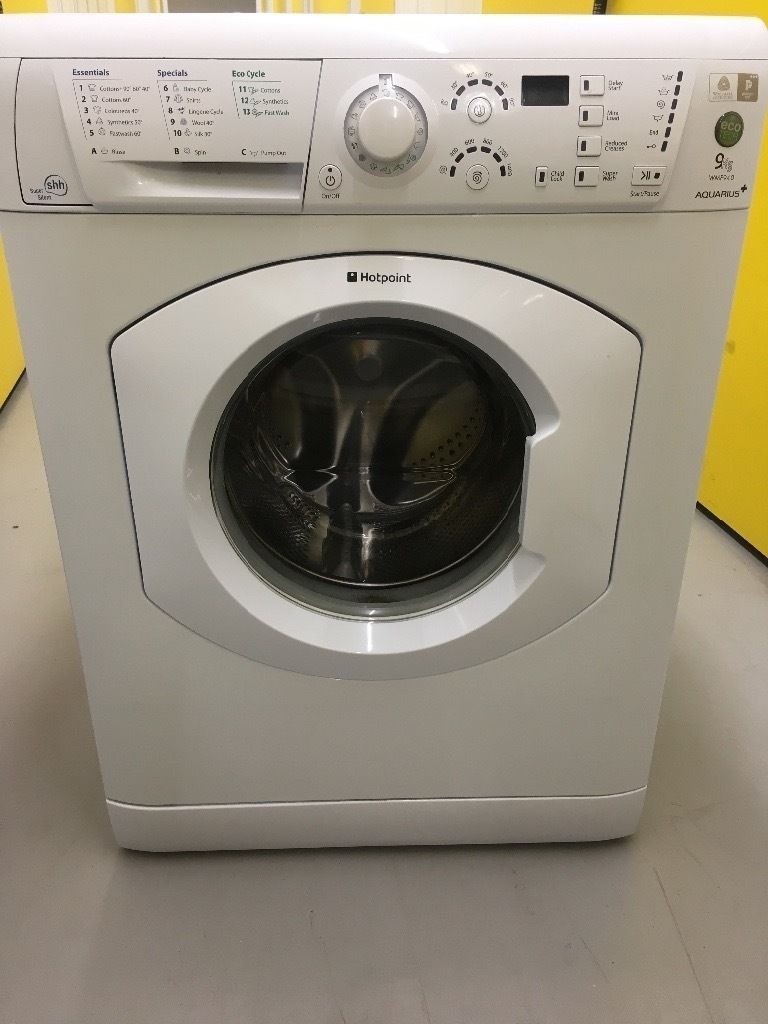 Hotpoint Aquarius+, WMF940, Washing Machine, 9KG, 1400RPM, Polar White