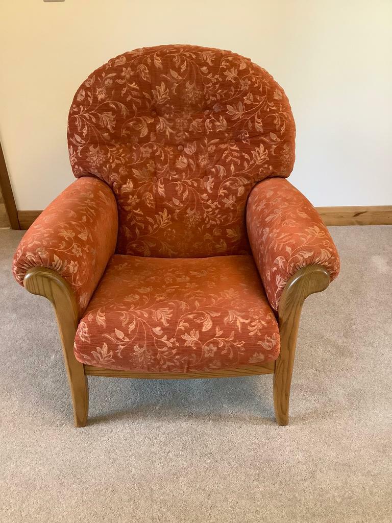 Terracotta/Rust coloured Accent chair in Dereham