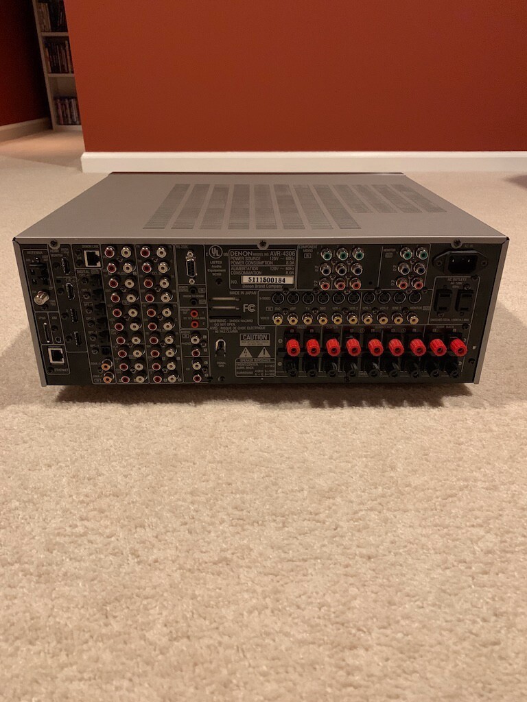 Denon AVR 4306, 7.1 Channel, HDMI, 130 Watt Receiver, Silver Finish