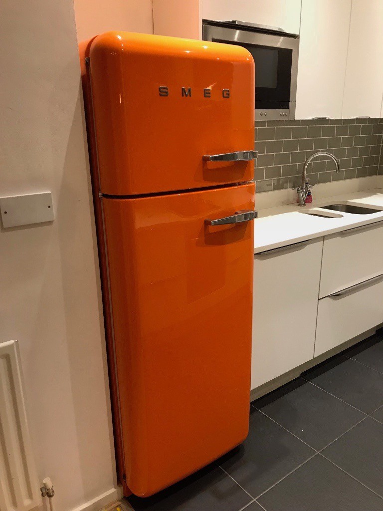 Smeg Fridge (orange) in Canary Wharf, London Gumtree