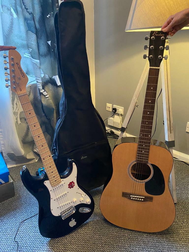 2 guitars for sale and cover in Loughborough, Leicestershire Gumtree