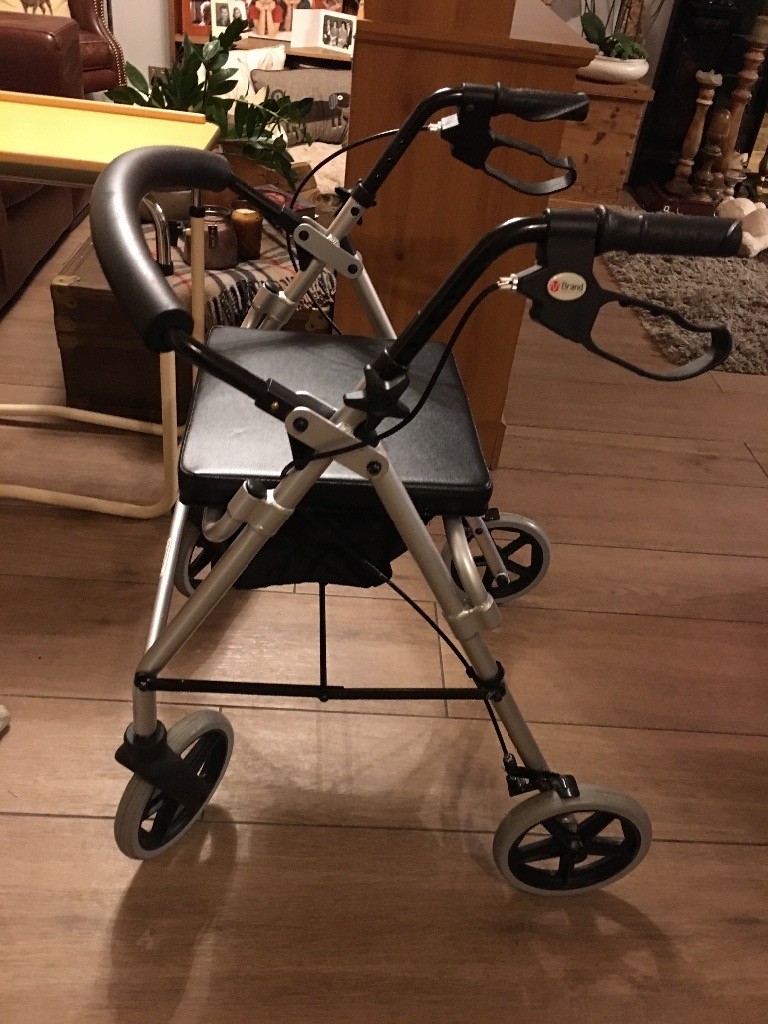 Folding Mobility walking frame /chair /seat /storage in Olton, West