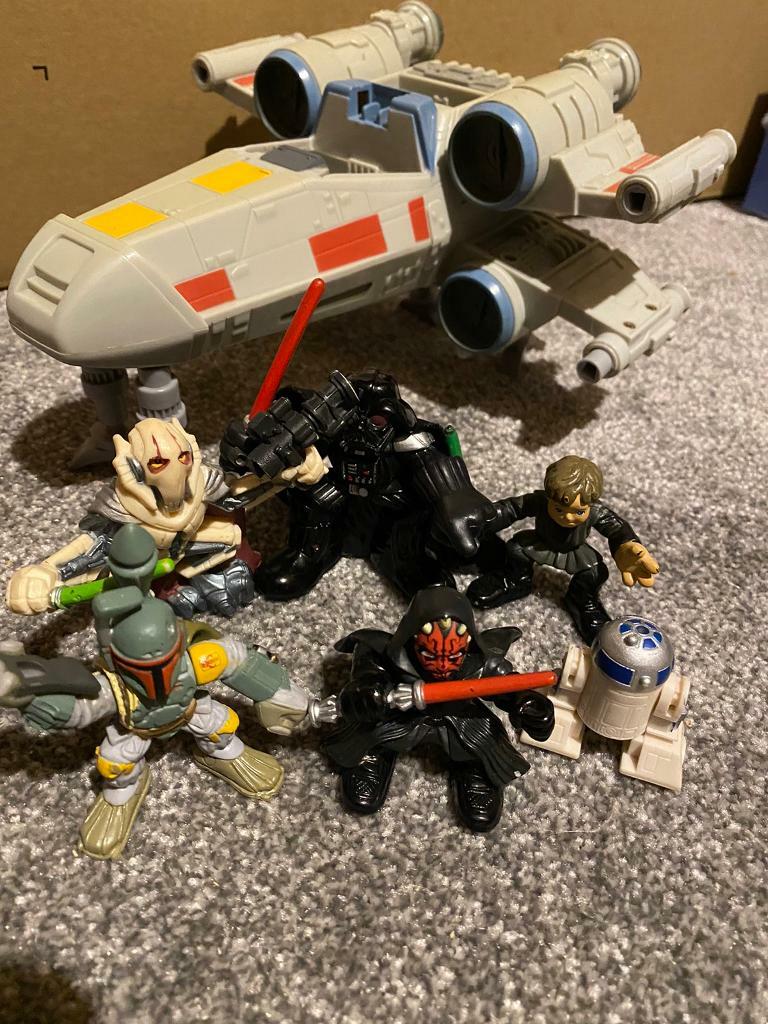 Star Wars Galactic Heroes imaginext playskool play set figures in