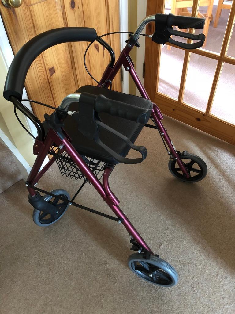 Disability walker rollator with seat and shopping basket in Saltford, Bristol Gumtree