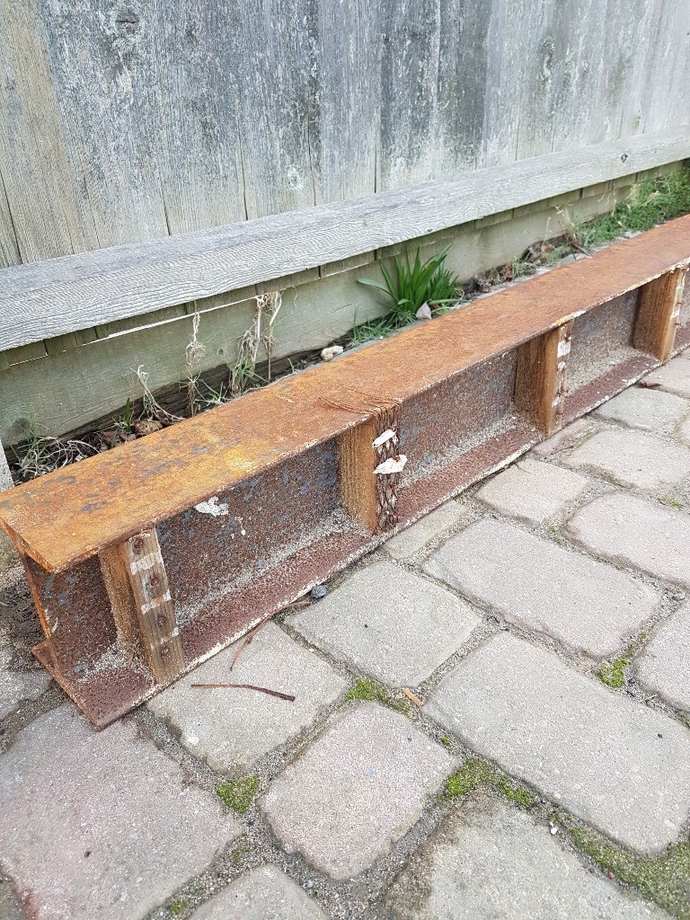 RSJ steel beam. 12ft (365.5cm) long x 6 inches (15cm) high x 4.5