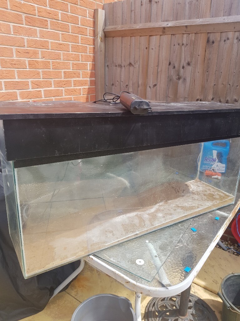 150L Fish tank with lid and lights in Leicester, Leicestershire Gumtree
