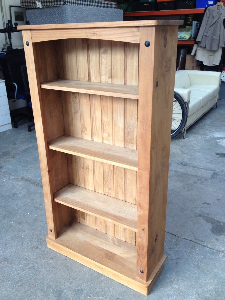 LARGE MEXICAN PINE BOOKCASE GOOD CONDITION CAN DELIVER TO WEST