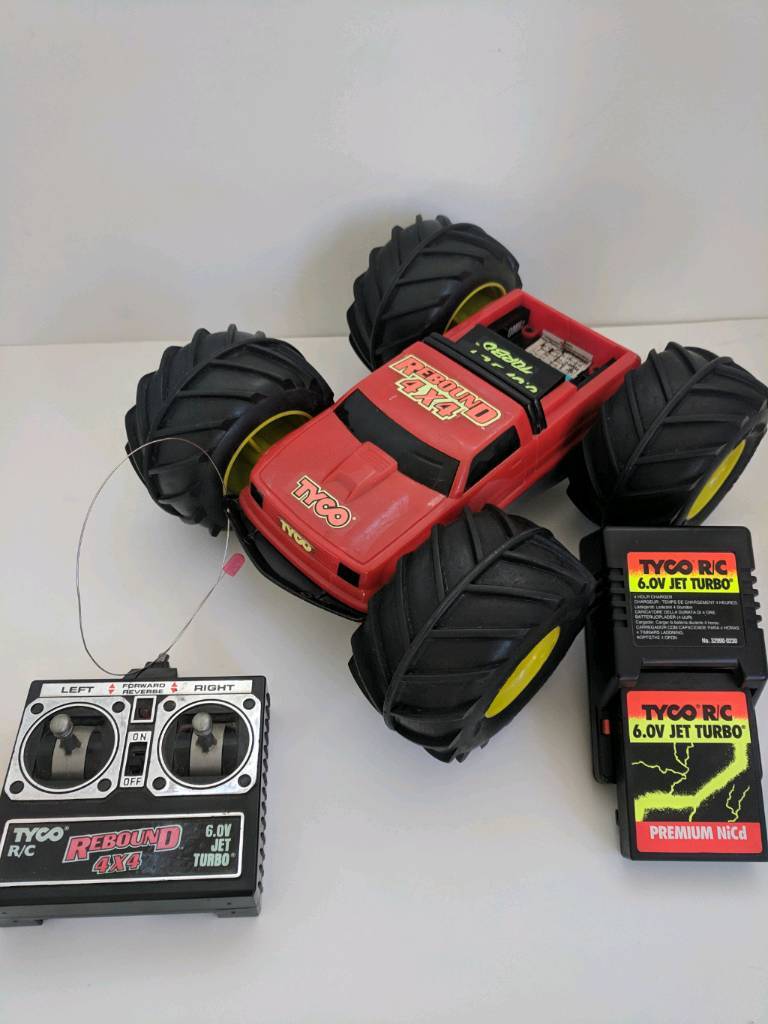 Tyco RC 4X4 Rebound Red/Silver Remote Control Car 1996