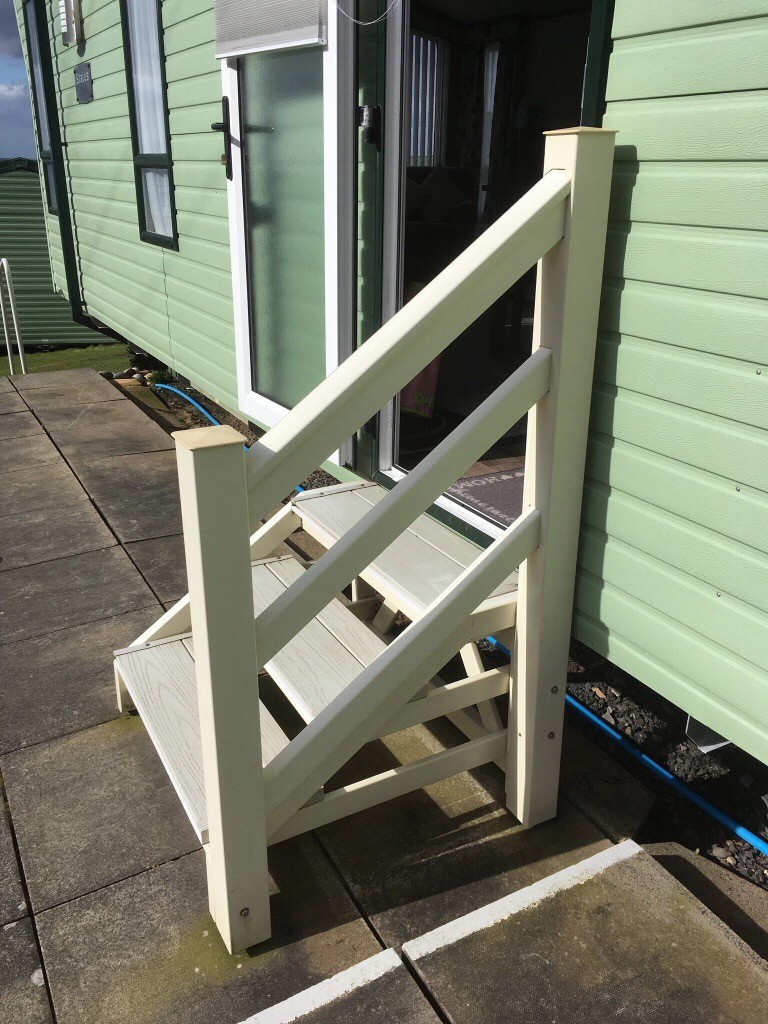 Three step PVC static Caravan steps. in Ayr, South Ayrshire Gumtree