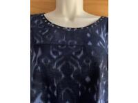 BRAND NEW Next Blue Long Sleeve Top/Tunic Size 20 rrp £24 Gift Idea 🎁