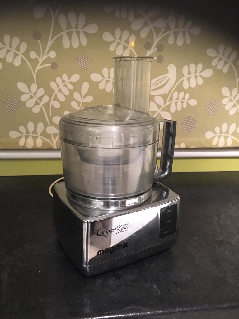 Magimix food processor compact 3100 chrome finish in Leith Walk