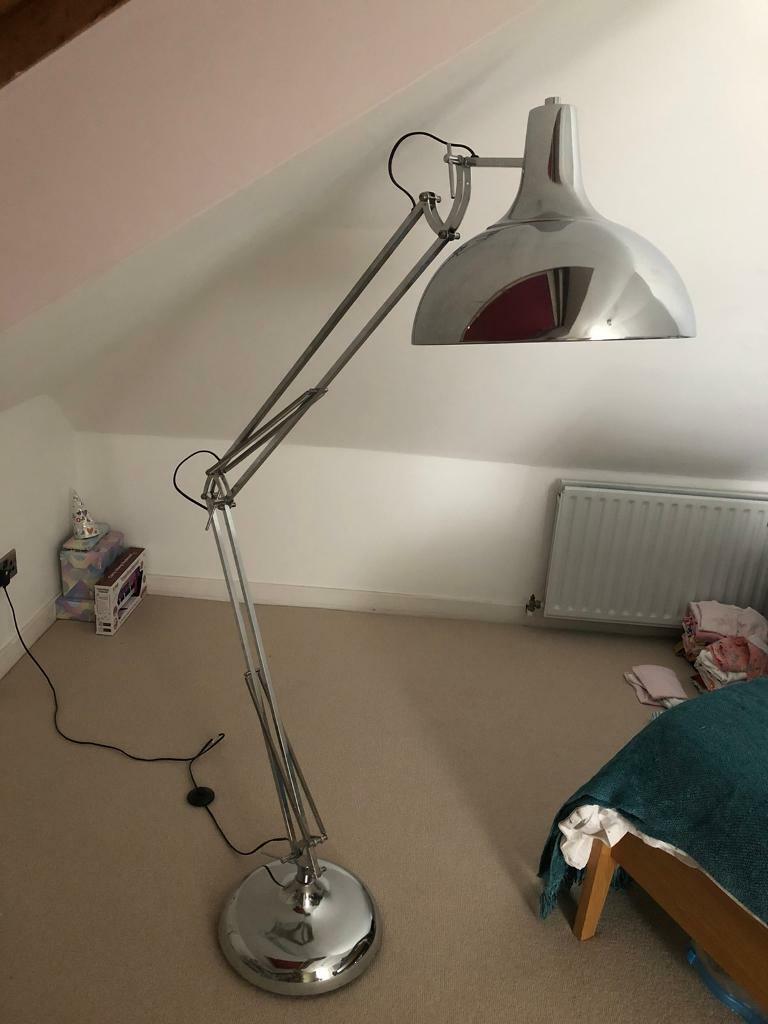 Adjustable Chrome Anglepoise Floor Lamp in Bromley, London Gumtree