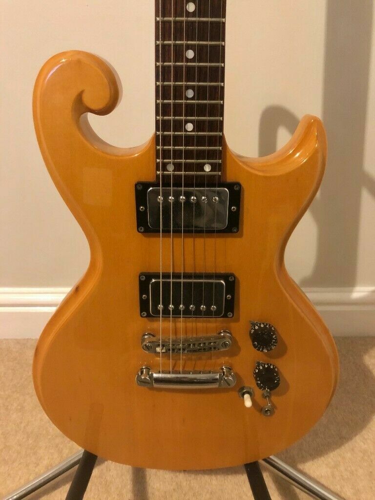 197679 Epiphone SC450 'Scroll' Japan Vintage Guitar Natural Rare