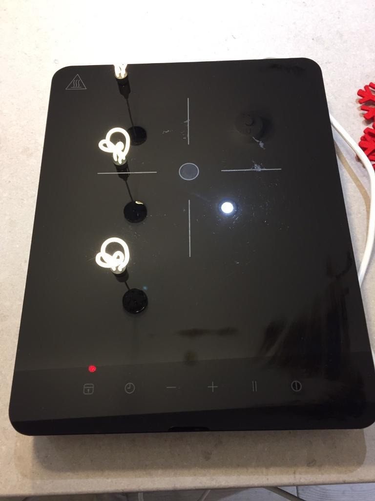 Ikea TILLREDA PORTABLE Single Induction Hob WHITE used 6 Weeks Boxed