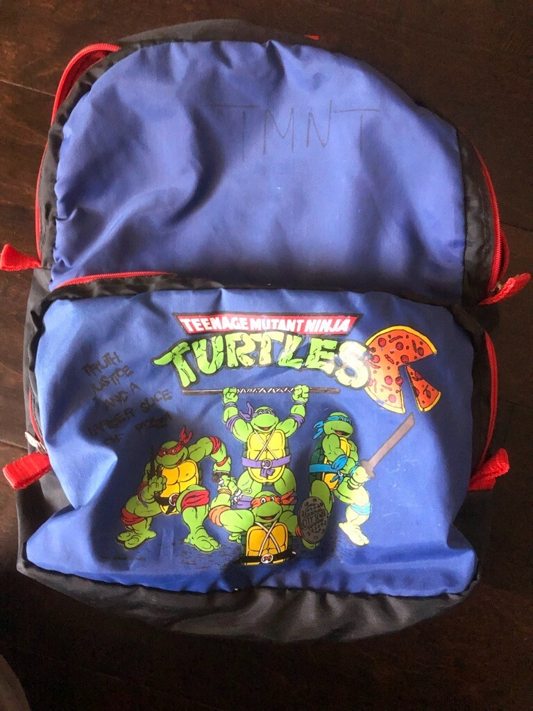 Vintage teenage mutant ninja turtles kids backpack snapback
