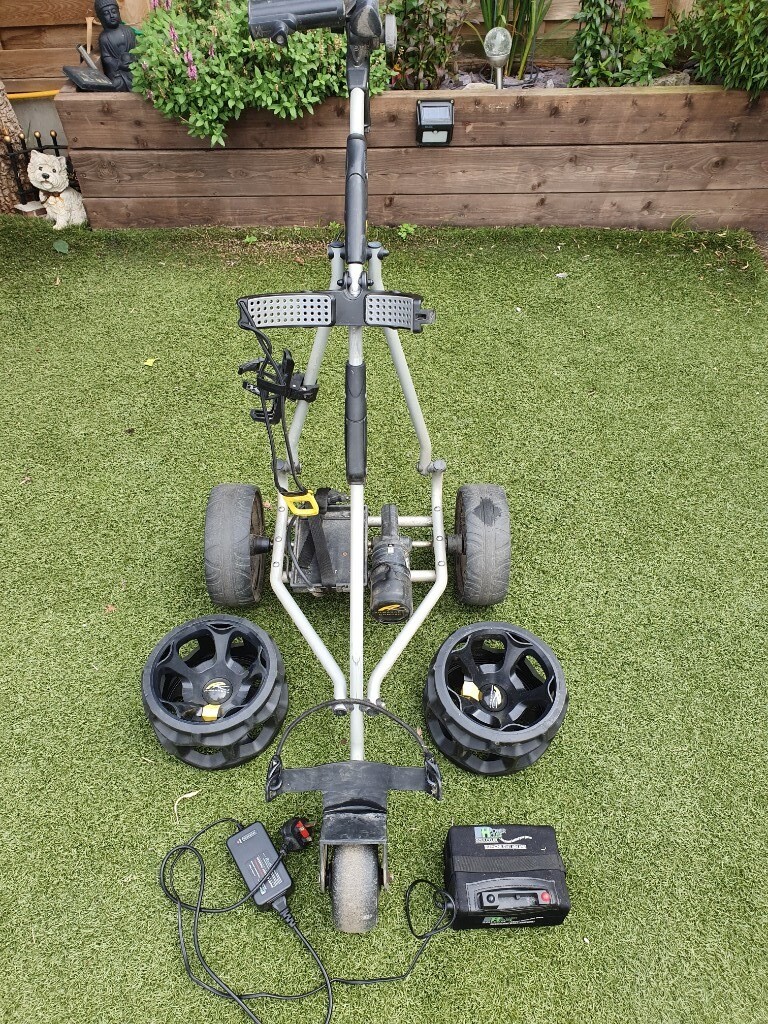Powacaddy Compact Golf Trolley New Lithium Battery & Extra Winter Wheels in Benfleet, Essex