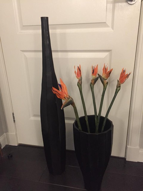 Debenhams John Rocha Dark Wooden Vases In Inverness