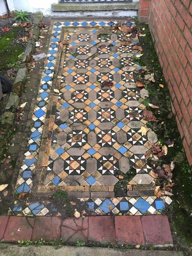 Reclaimed Victorian mosaic pathway tiles in Willesden, London Gumtree