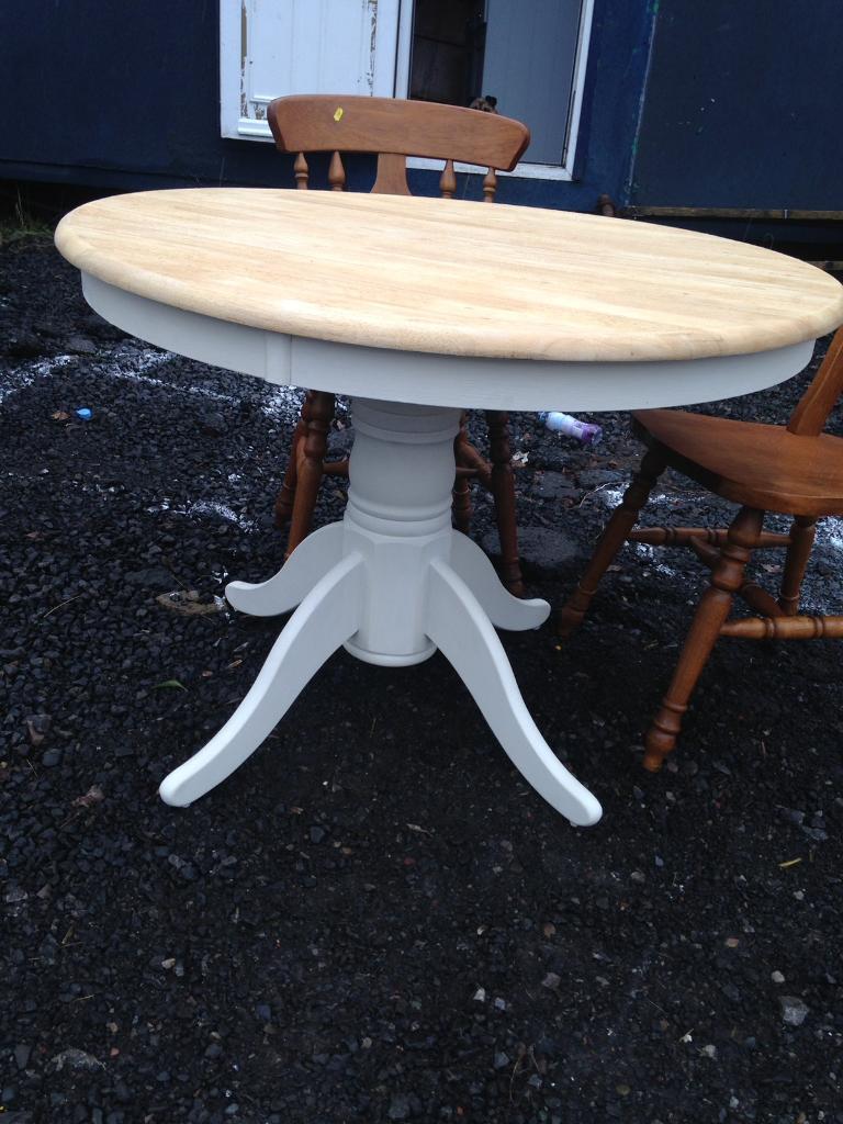 Solid wooden Round Pedestal Dinning Table upcycled in Culverhouse Cross, Cardiff Gumtree