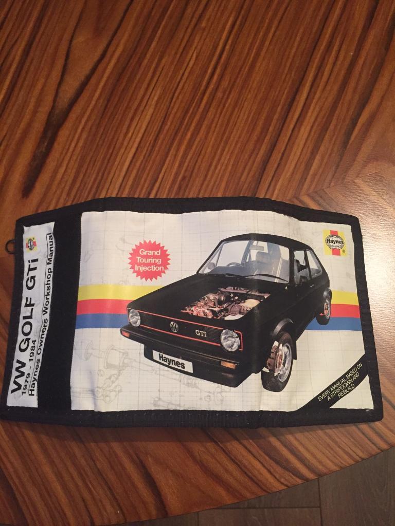 Men's wallet Haynes manual Volkswagen Golf GTI mk1