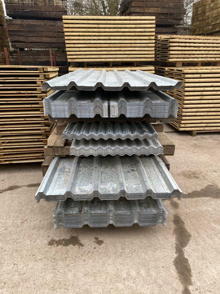 •NEW• GALVANISED BOX PROFILE / CORRUGATED ROOF SHEETS 8FT 10FT 12FT