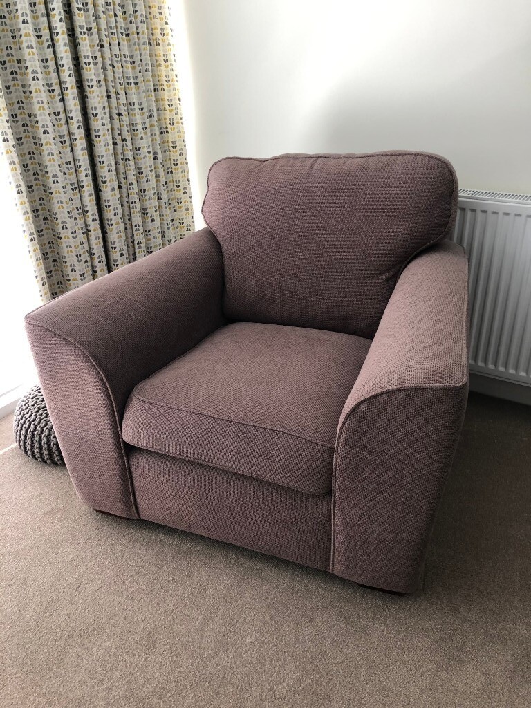 2 Seater Sofa and Matching Armchair (Colour Mink) from Next - Good