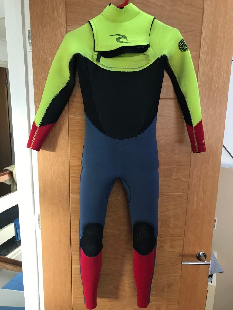 Rip Curl 43mm Dawn Patrol E4 Wetsuit Chest Zip Age 12 in Truro