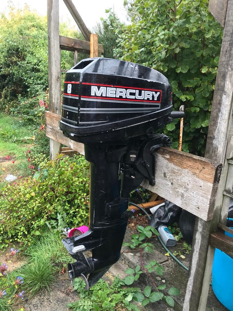 Mercury 8hp short shaft outboard in Christchurch, Dorset Gumtree